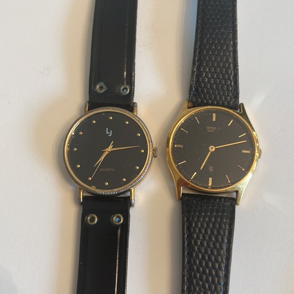 2 watches both black in black CITIZEN and LJ - Picture 2 of 2